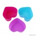 HS 8Pcs/Pack Silicone Reusable Heart-shape Cupcake and Muffin Baking Cups - B071SLZ2JG